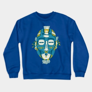 Retro Wave African Mask 5 Crewneck Sweatshirt